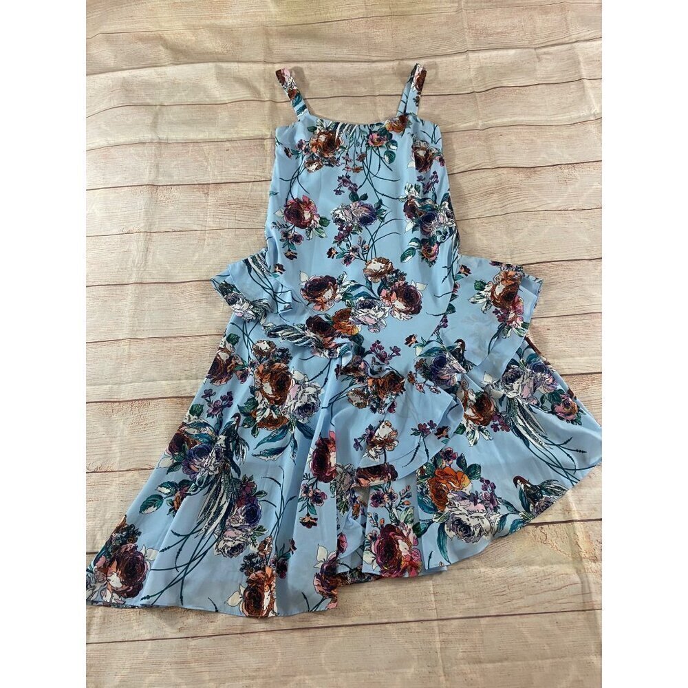 Cooper Street Women's Blue Floral high Low Summer Dress - 4 - Picture 2 of 12